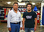藤原さんとチャンピオン